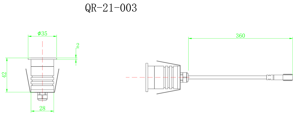 LED防炫地埋灯QR-21-003